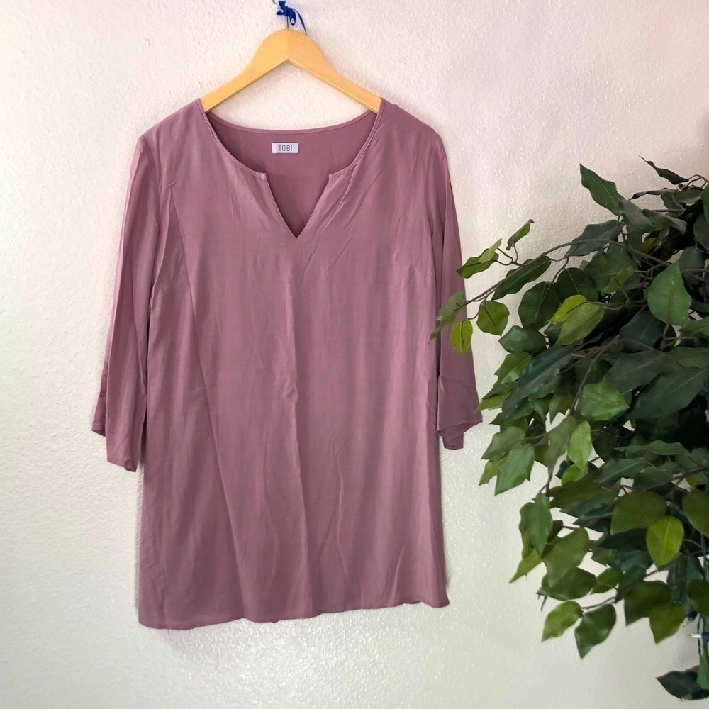 Tobi Three Quarter Sleeve Tunic